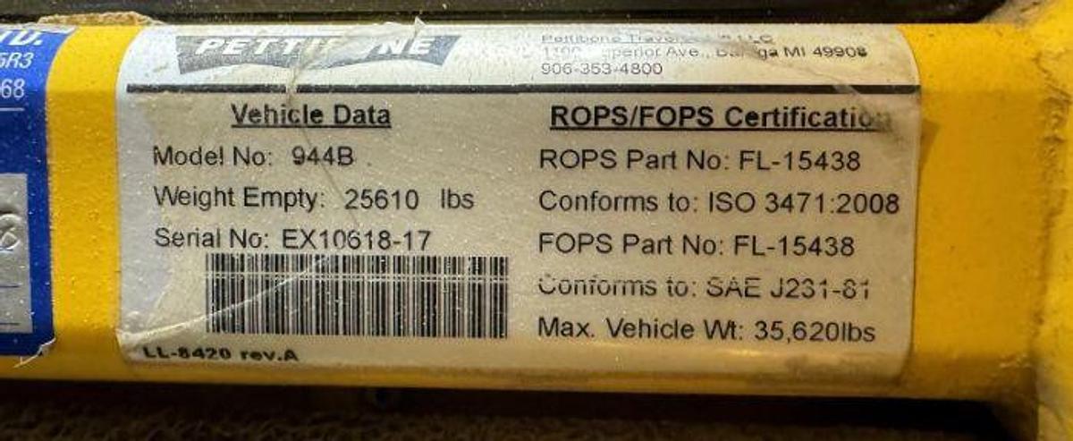 Used 2017 PETTIBONE Extendo 944B