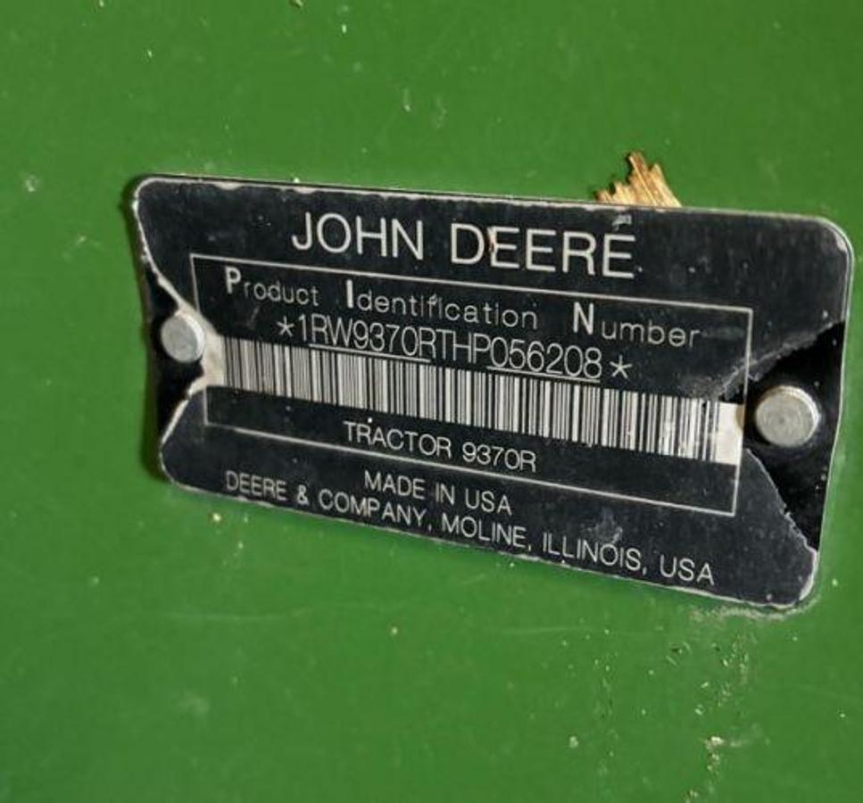 Used 2017 JOHN DEERE 9370R
