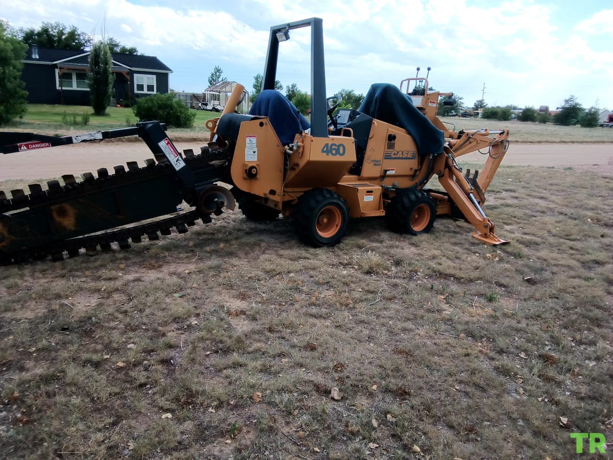 Used 1993 Case 460 Trencher/Backhoe | Diesel | 4-Wheel Steering | Backfill Blade | 2-in-1 Machine