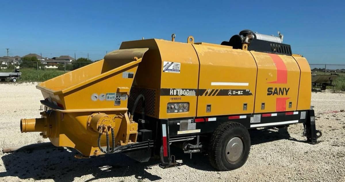 Used 2008 Sany HBT80C Concrete Pump