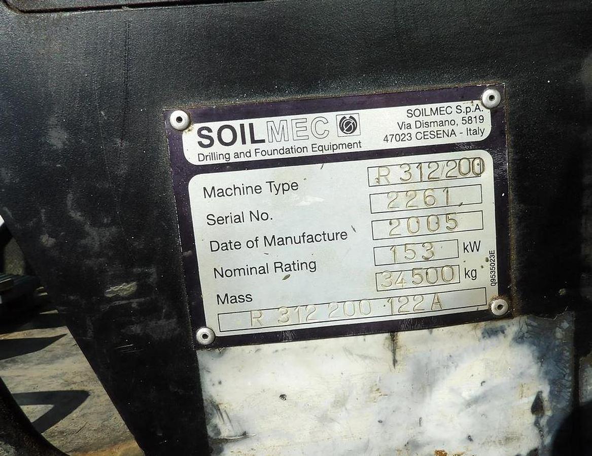 Used 2005 SOILMEC R312-200 Verticle Drill