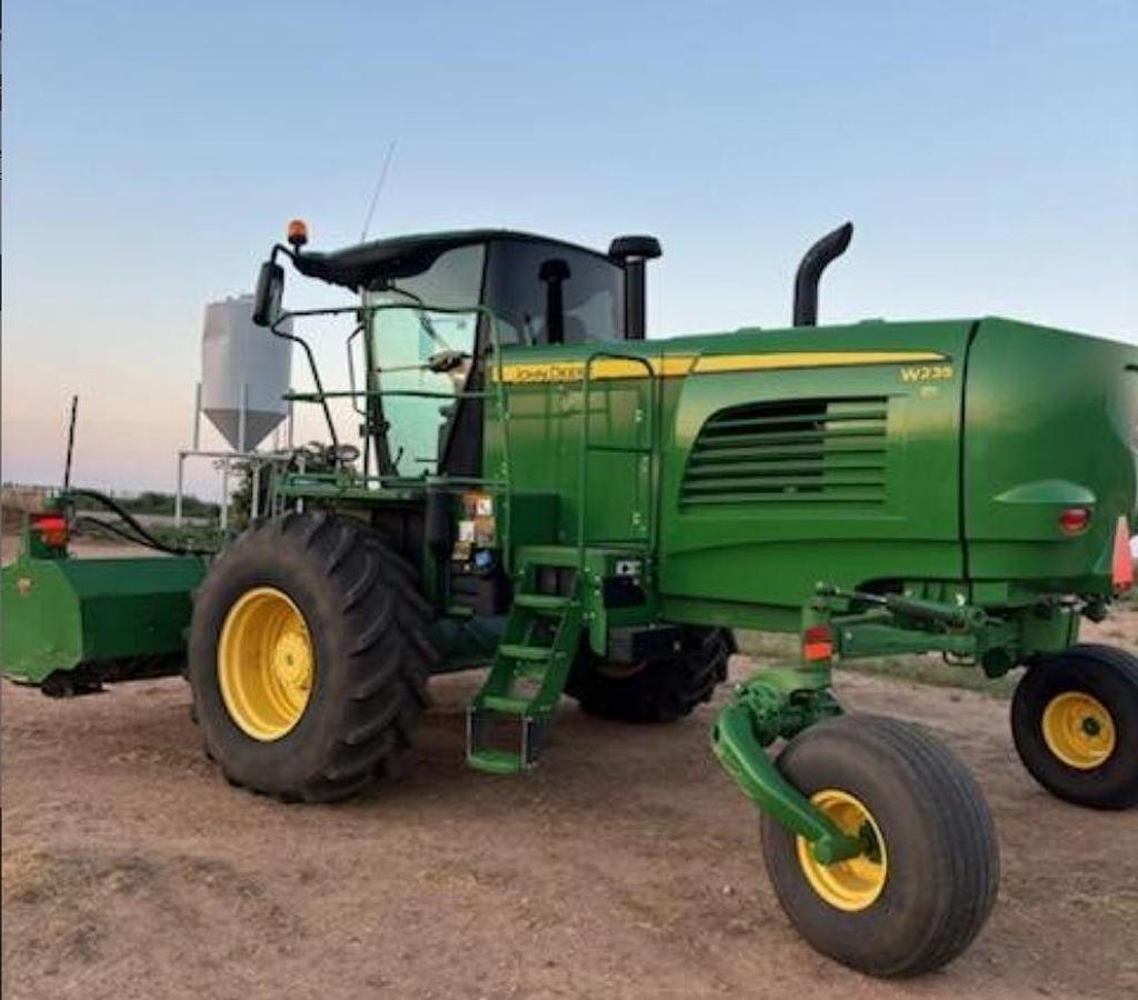 Used 2018 John Deere W235R Windrower