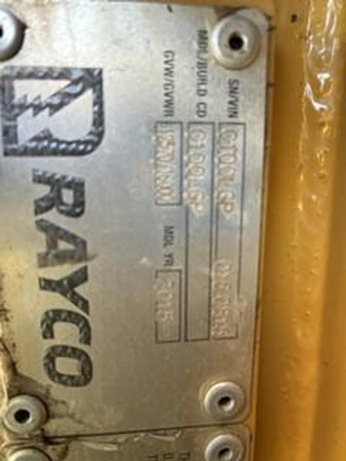 Used 2015 Rayco C100LGP Forestry Mulcher