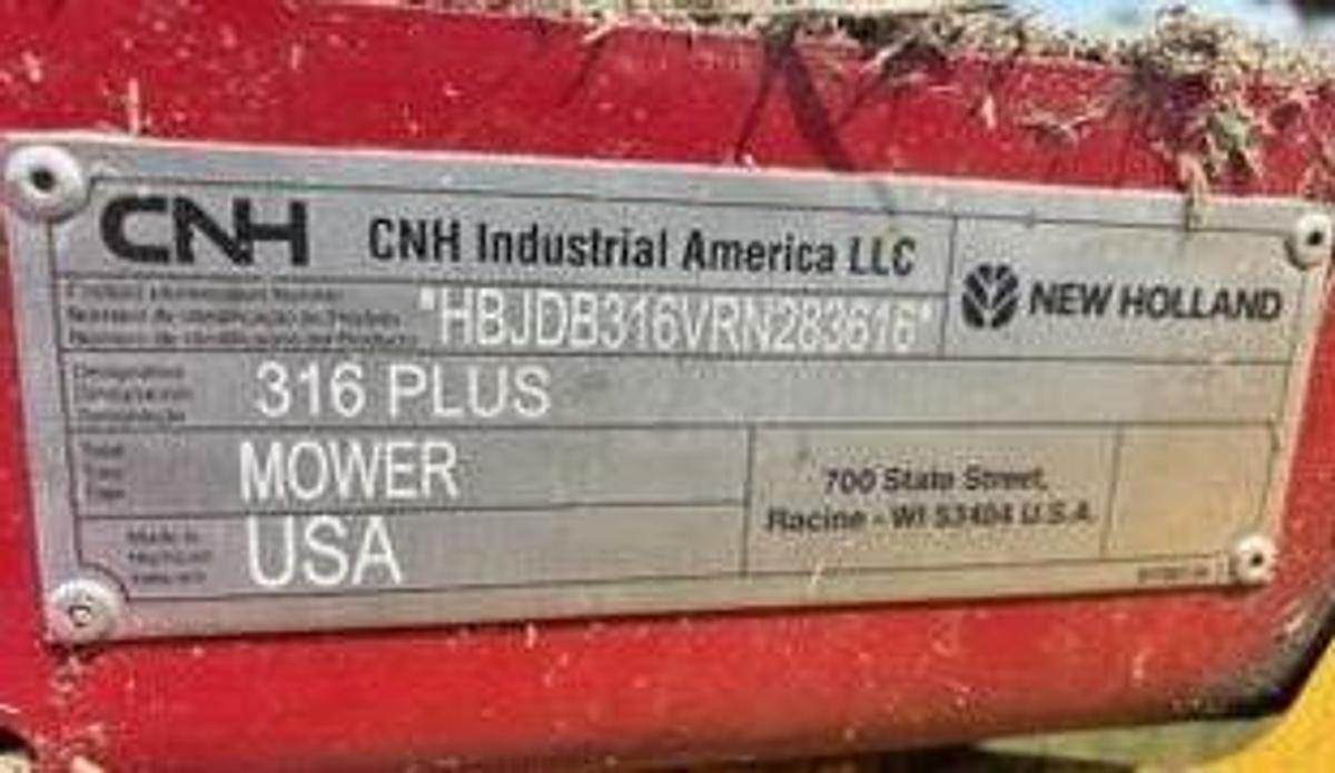 Used 2025 New Holland Discbine 316 Plus