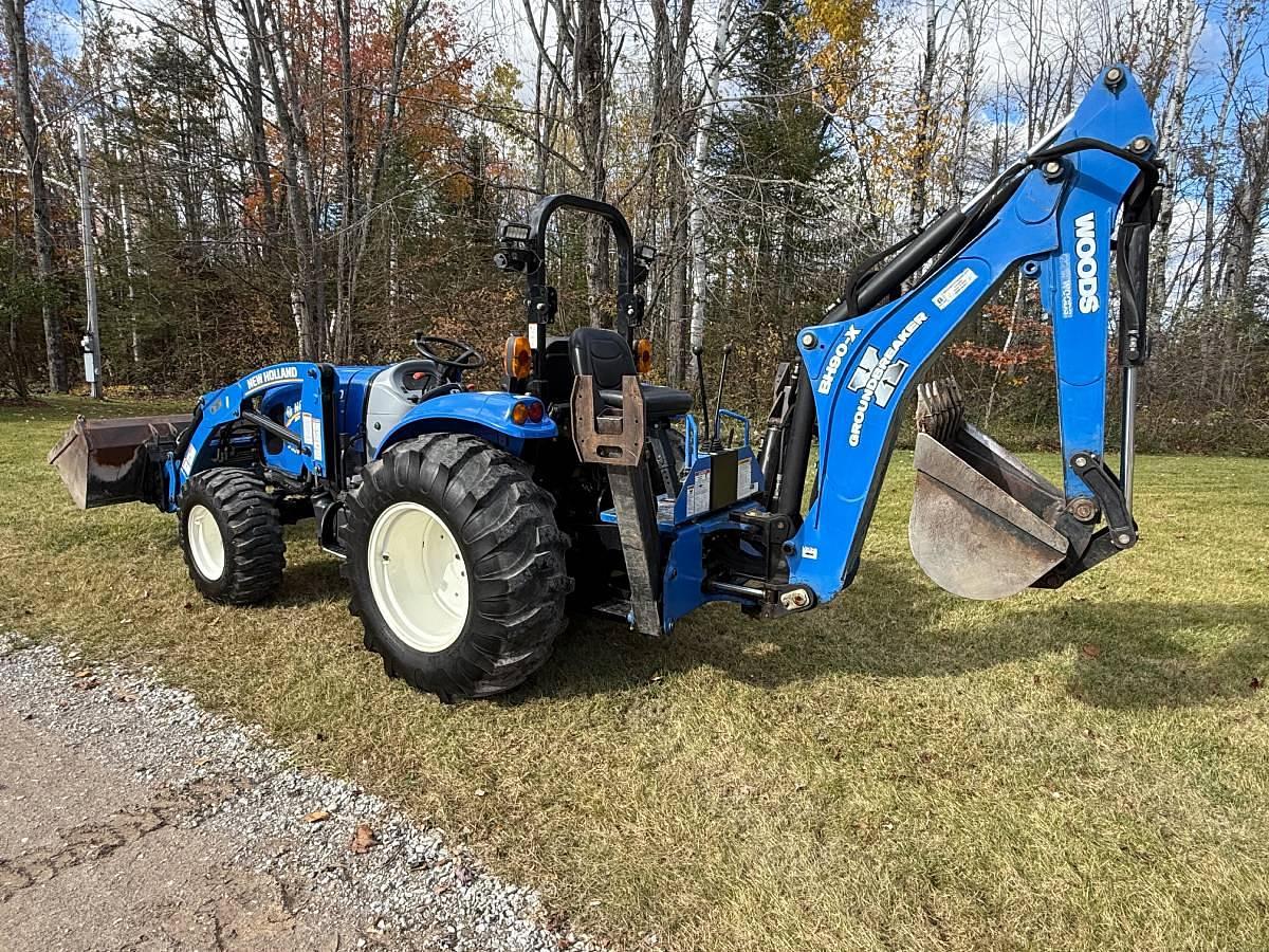 Used 2017 New Holland Boomer 55 W/ Backhoe and Brush Hog