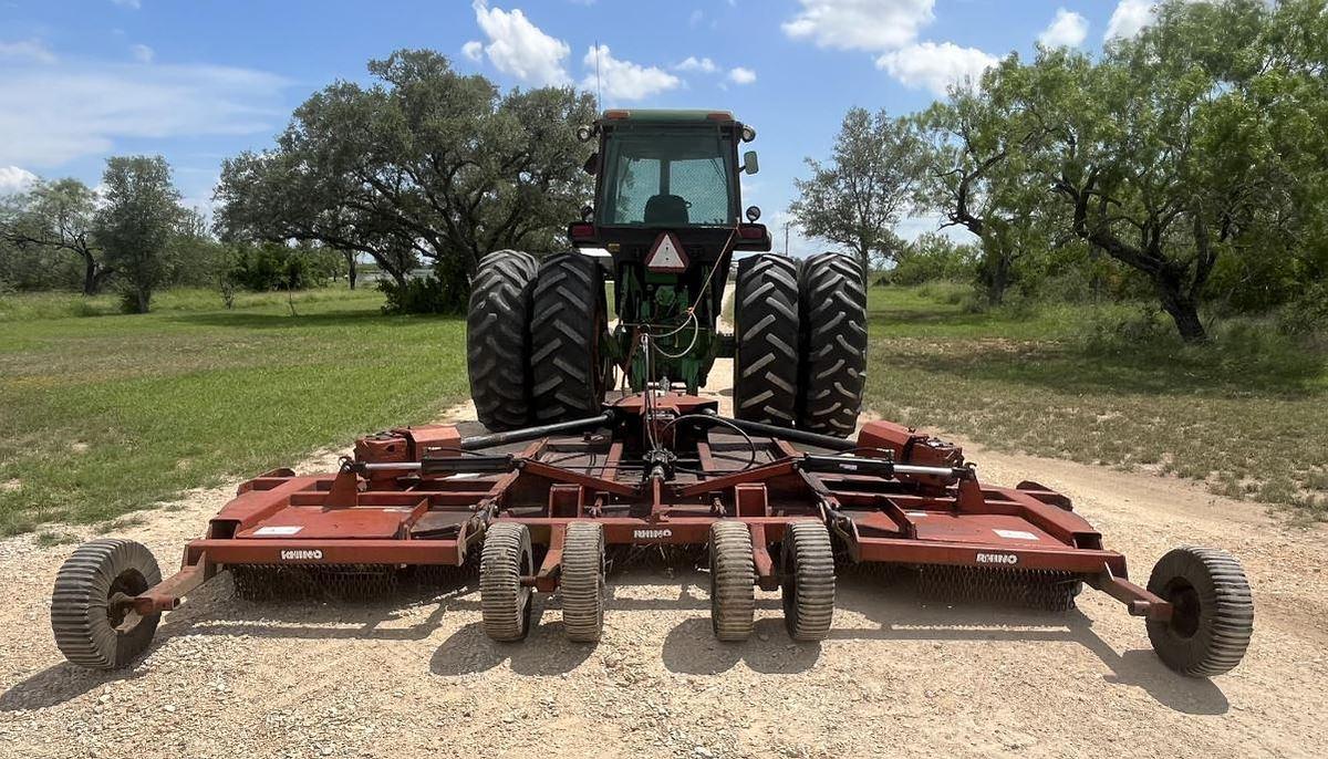 Used 1979 JOHN DEERE 4640 Tractor & 2001 Rhino FM 15’ Rotary Cutter.