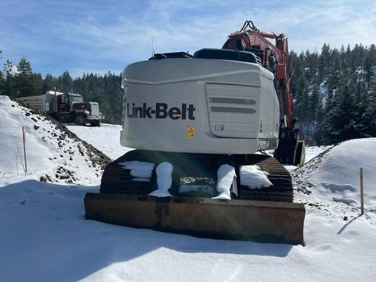 Used 2021 Linkbelt 245X 4 DZ Excavator with Dozer Blade