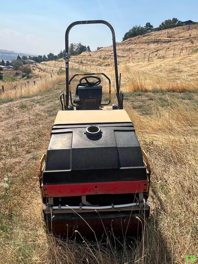 Used 2004 Dynapac Double Drum Roller | Tandem Asphalt Compactor | Roll Cage | Paving & Compaction Equipment