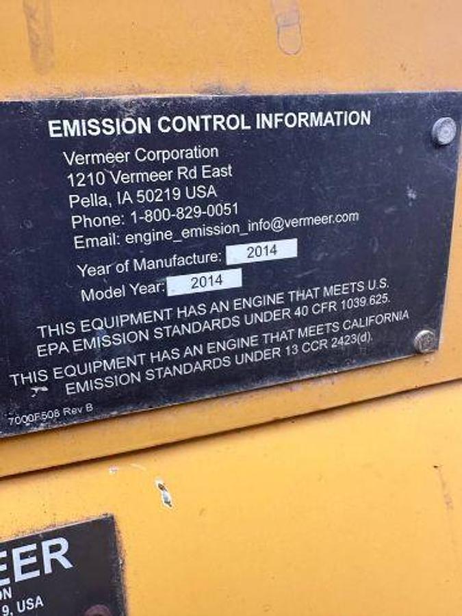 Used 2014 VERMEER RTX750 Trencher