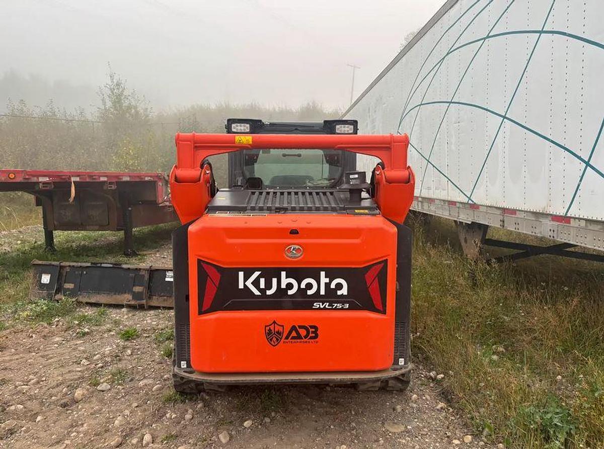 Used 2023 Kubota SVL 75-3 Skid Steer with Trailer