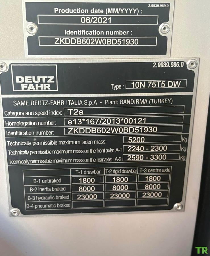 Used 2022 Deutz-Fahr 5080D Keyline