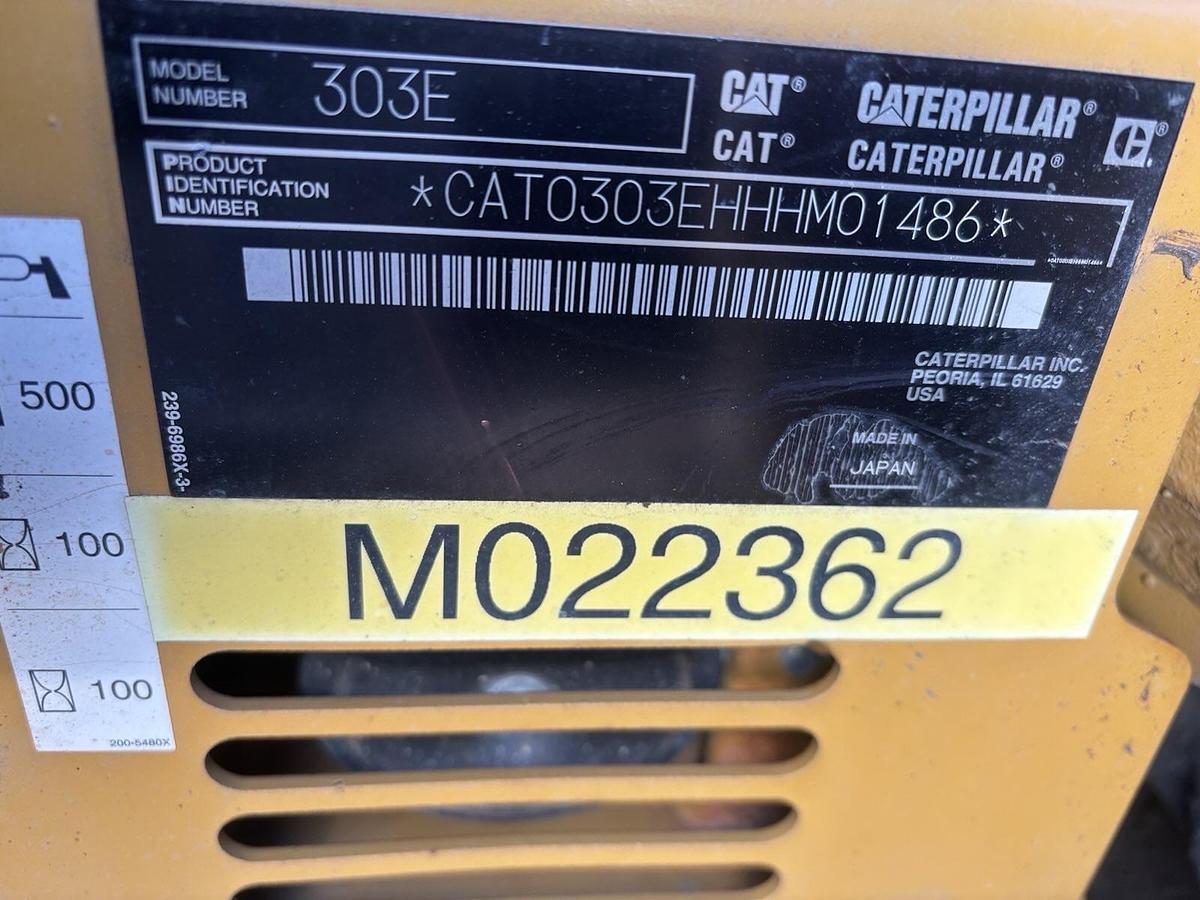 Used 2015 Caterpillar  303E CR Mini Excavator