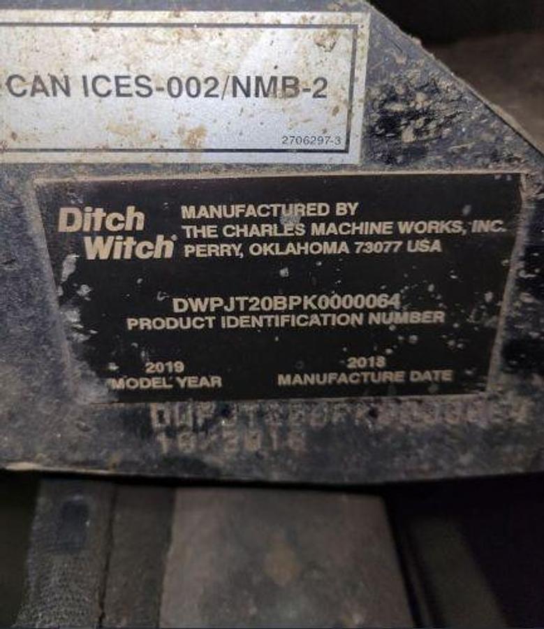 Used 2019 DITCH WITCH JT20 B