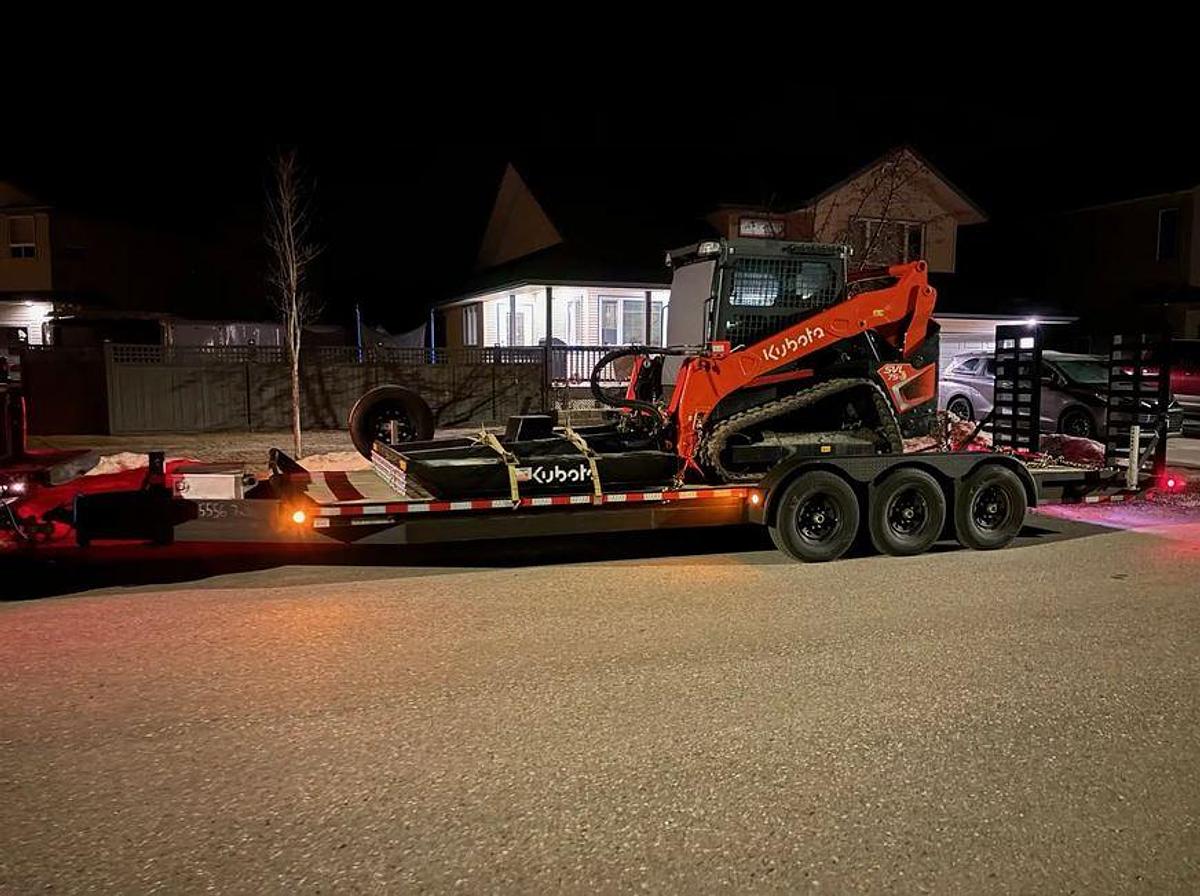 Used 2023 Kubota SVL 75-3 Skid Steer with Trailer