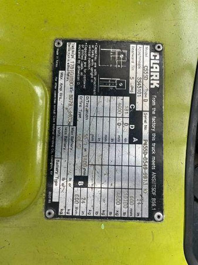 Used 2016 Clark C55SD