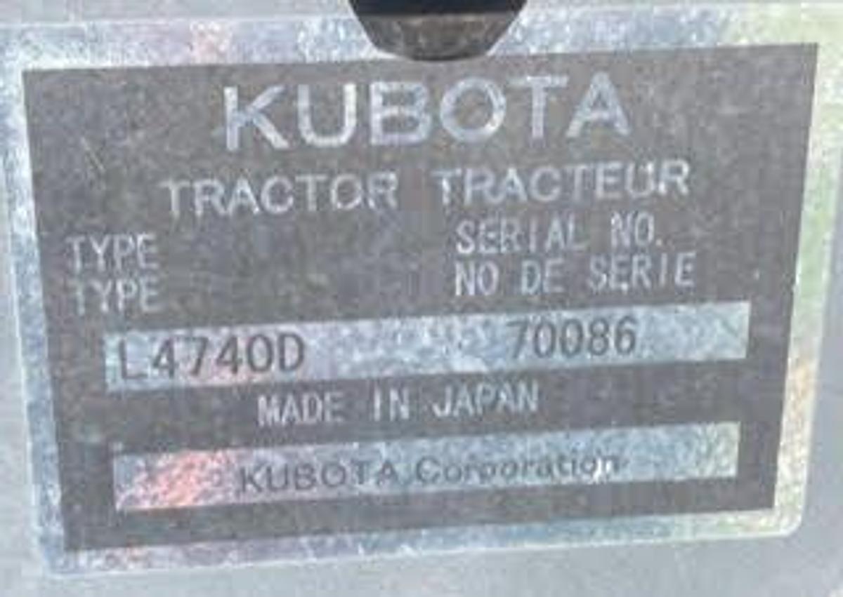 Used 2010 Kubota L4740 HSTC-3 Tractor