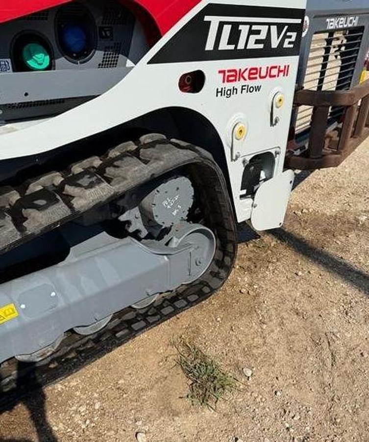 Used 2022 Takeuchi Tl12v2 Skid Steer & FAE Mulcher
