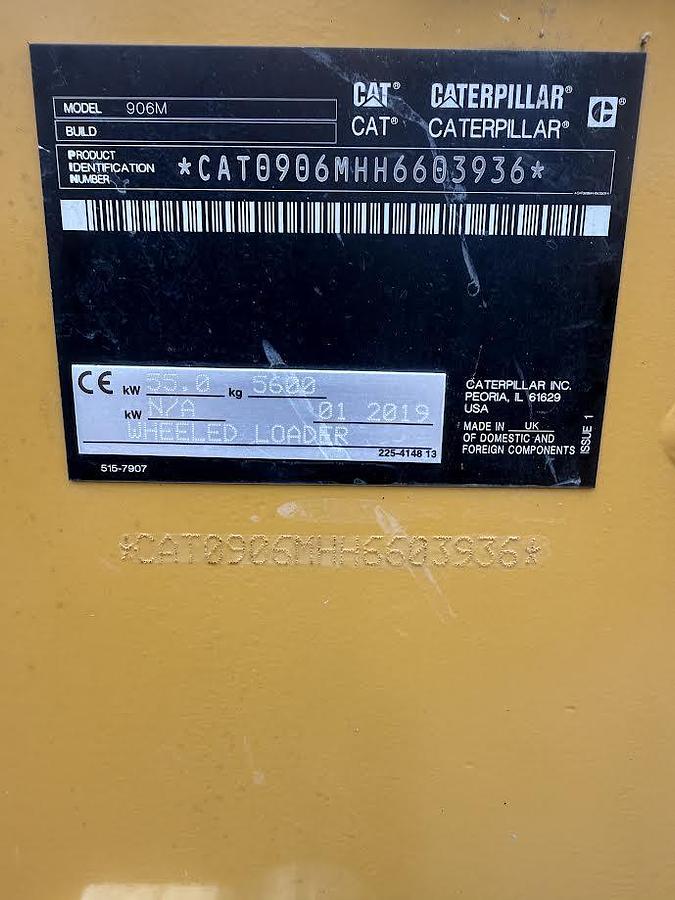Used 2019 Caterpillar 906m