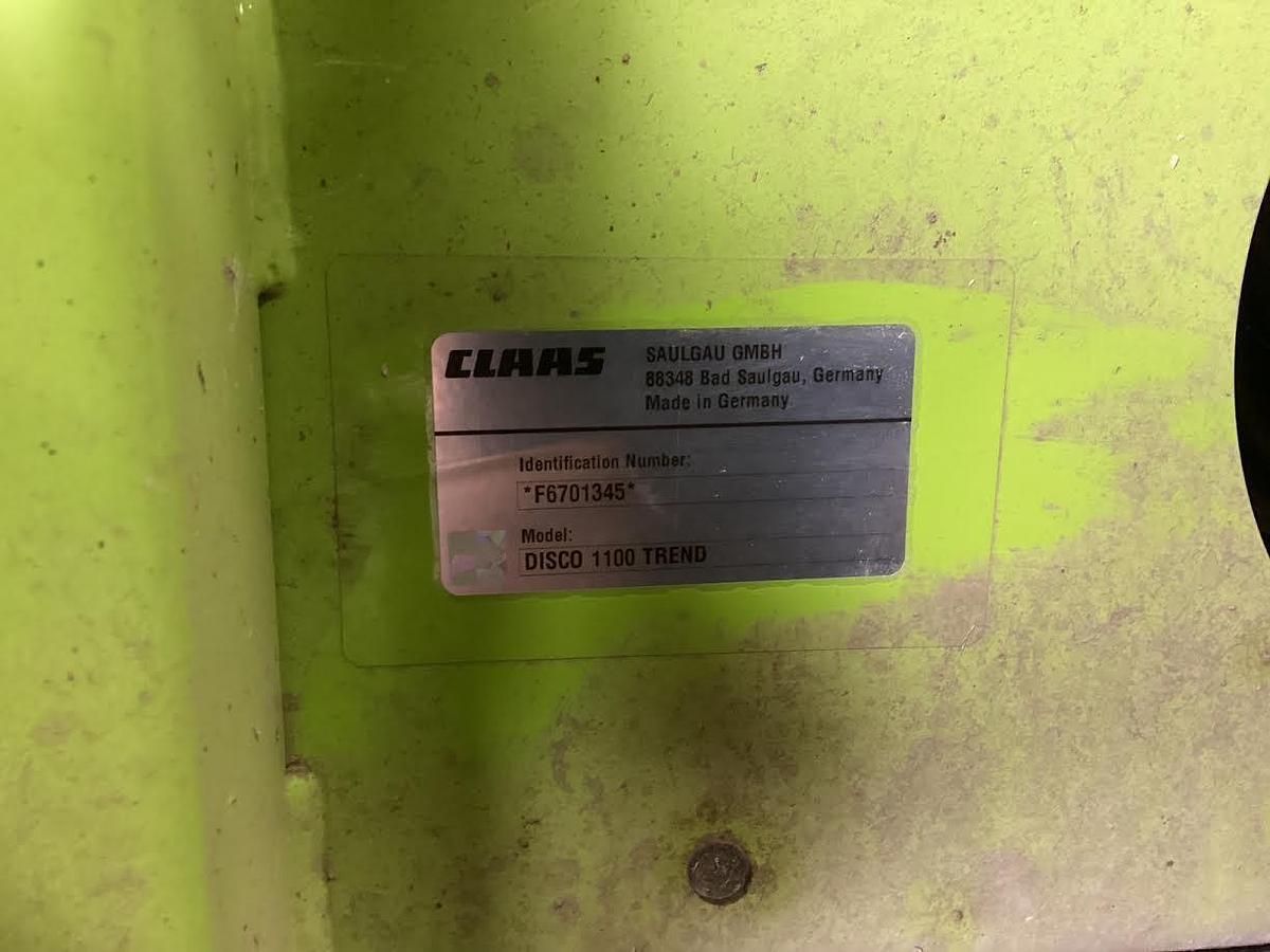 Used 2022 Claas 3600 F Disco and Claas Disco 1100 Trend Disc Mower