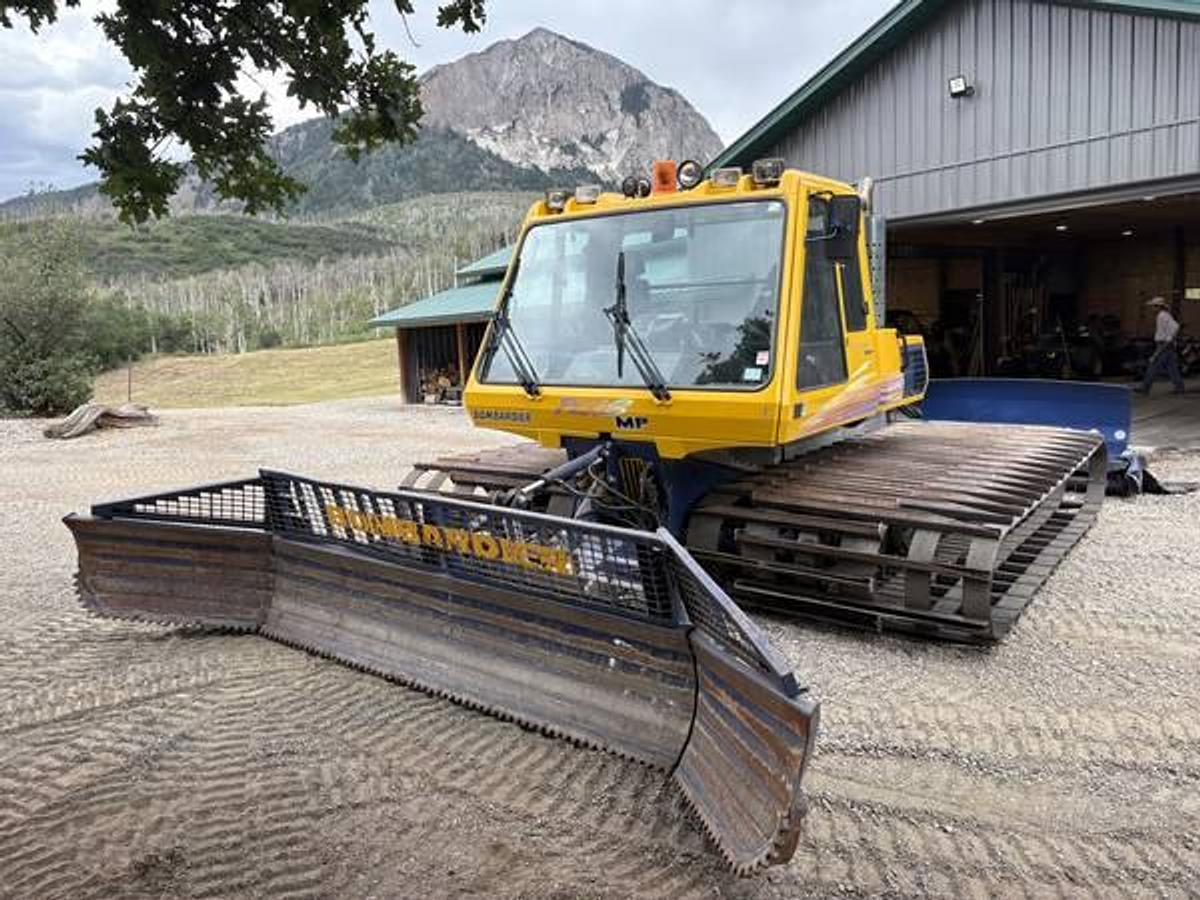 Used 1997 Bombardier Plus Mp Snowcat – Front Blade & Rear Tiller