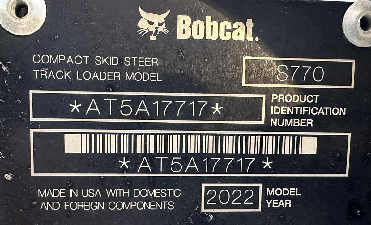 Used 2022 Bobcat S770