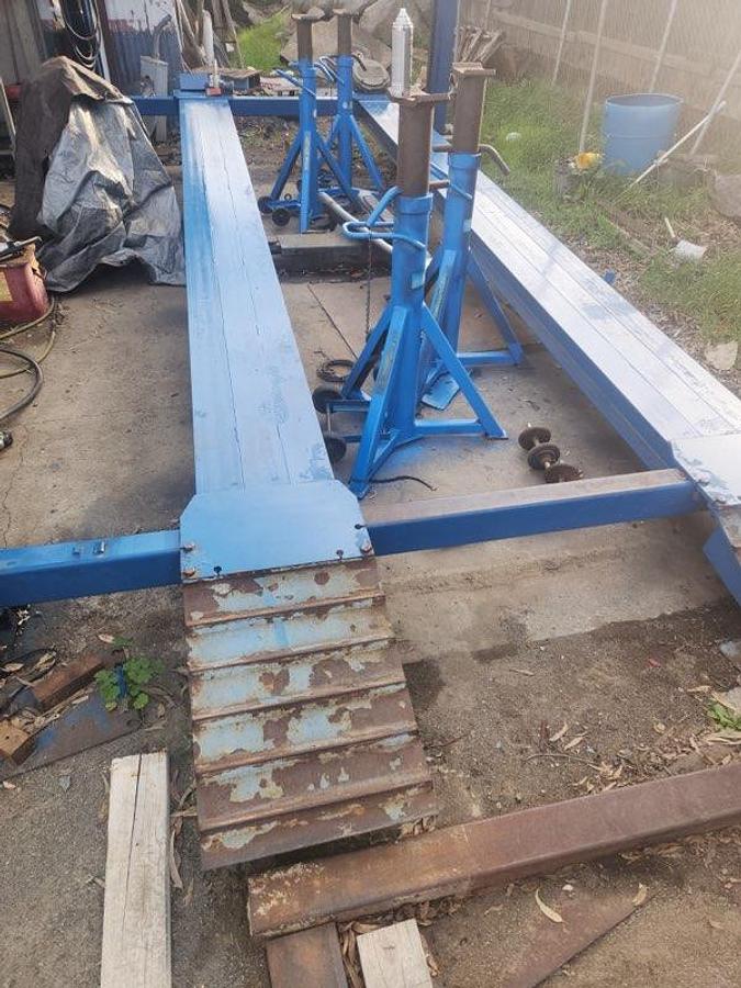 Used 1993 BenPak 4 Post Auto Lift with Front and Back Entensions