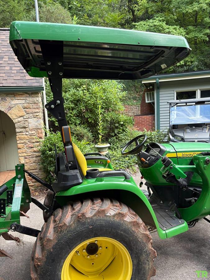 Used 2020 John Deere 3032E Tractor • Loader • 60" Bush Hog • Post Hole Digger • 4WD • 380 Hours