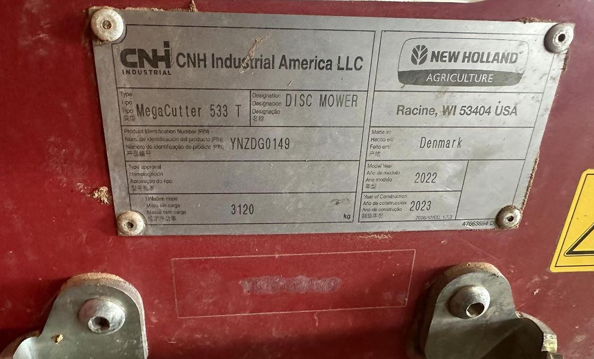 Used 2023 New Holland MegaCutter 533