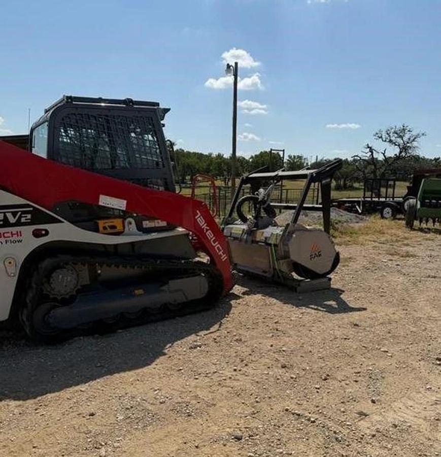 Used 2022 Takeuchi Tl12v2 Skid Steer & FAE Mulcher