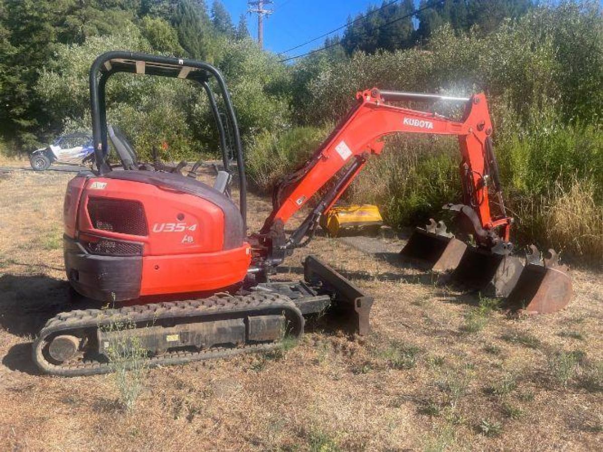 Used 2014 Kubota U35-4 Mini Excavator