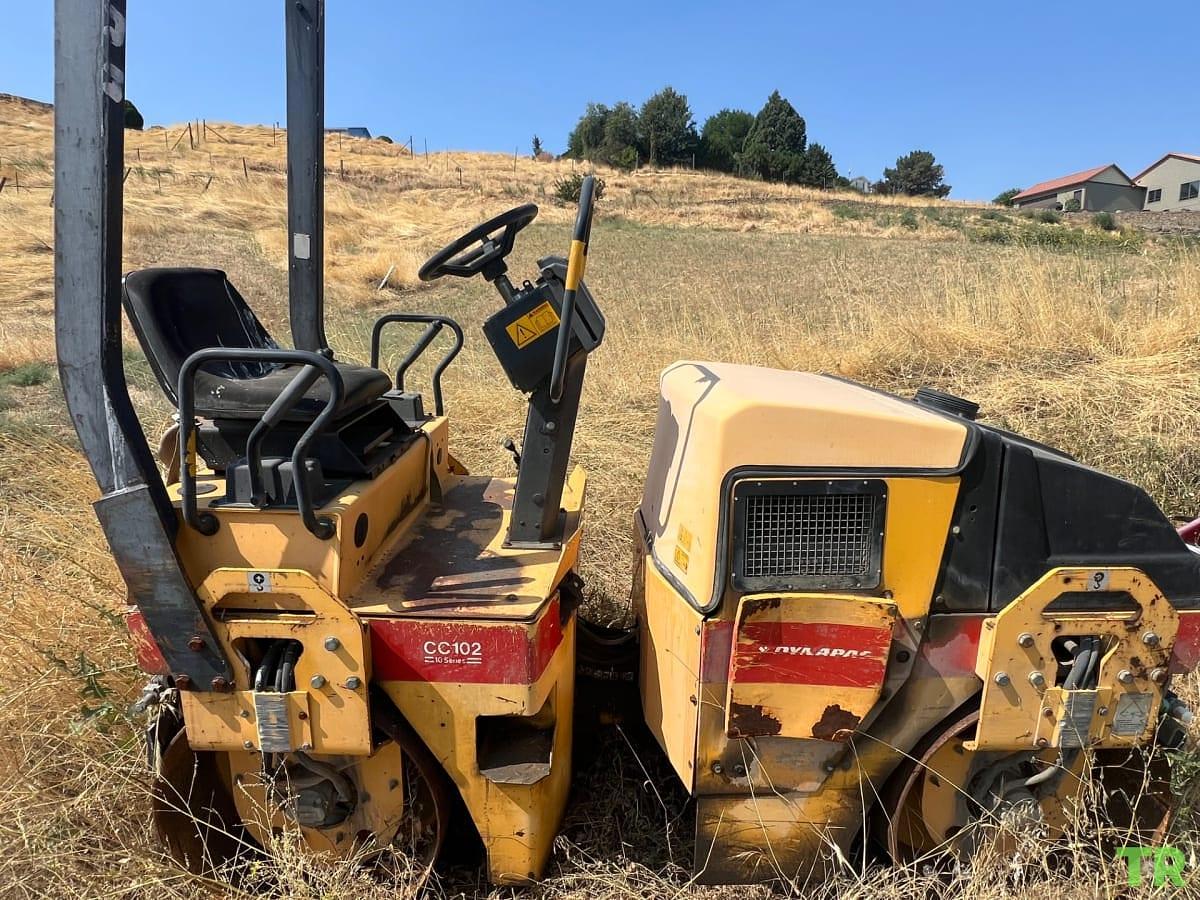 Used 2004 Dynapac Double Drum Roller | Tandem Asphalt Compactor | Roll Cage | Paving & Compaction Equipment