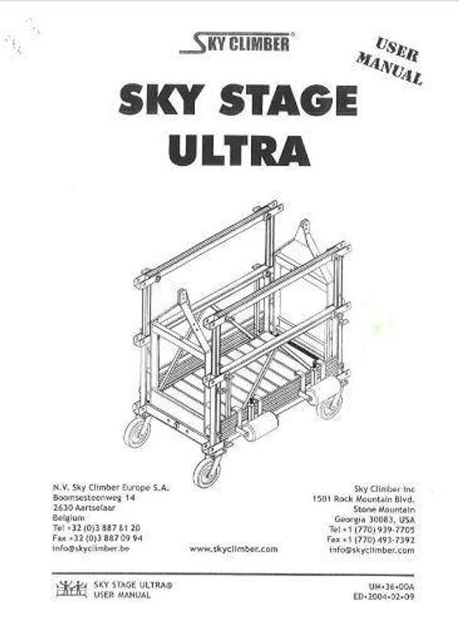 Used 2017 Sky Climber Swing Scaffolding