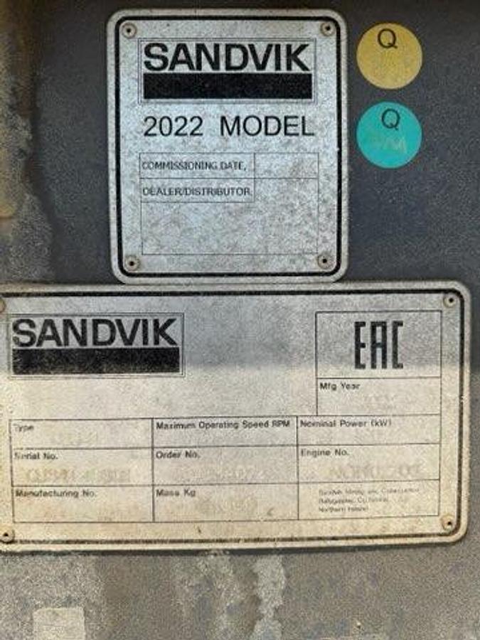 Used 2022 Sandvik Jaw Crusher