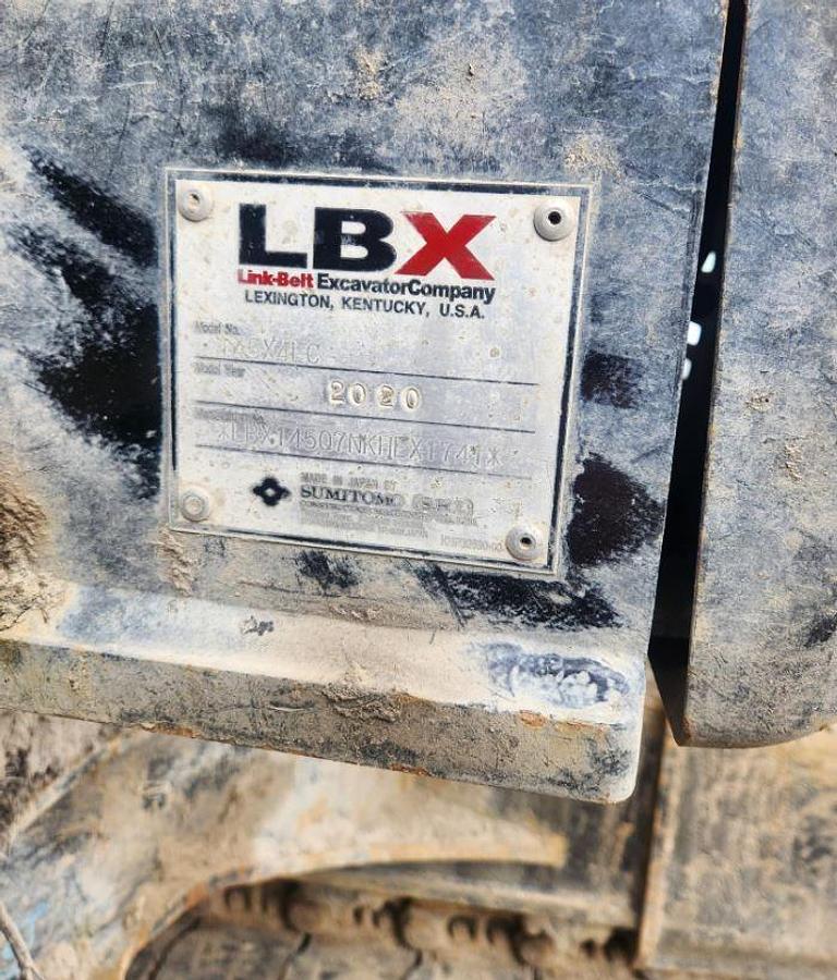 Used 2020 Link-Belt 145 X4 Lc Spin Ace