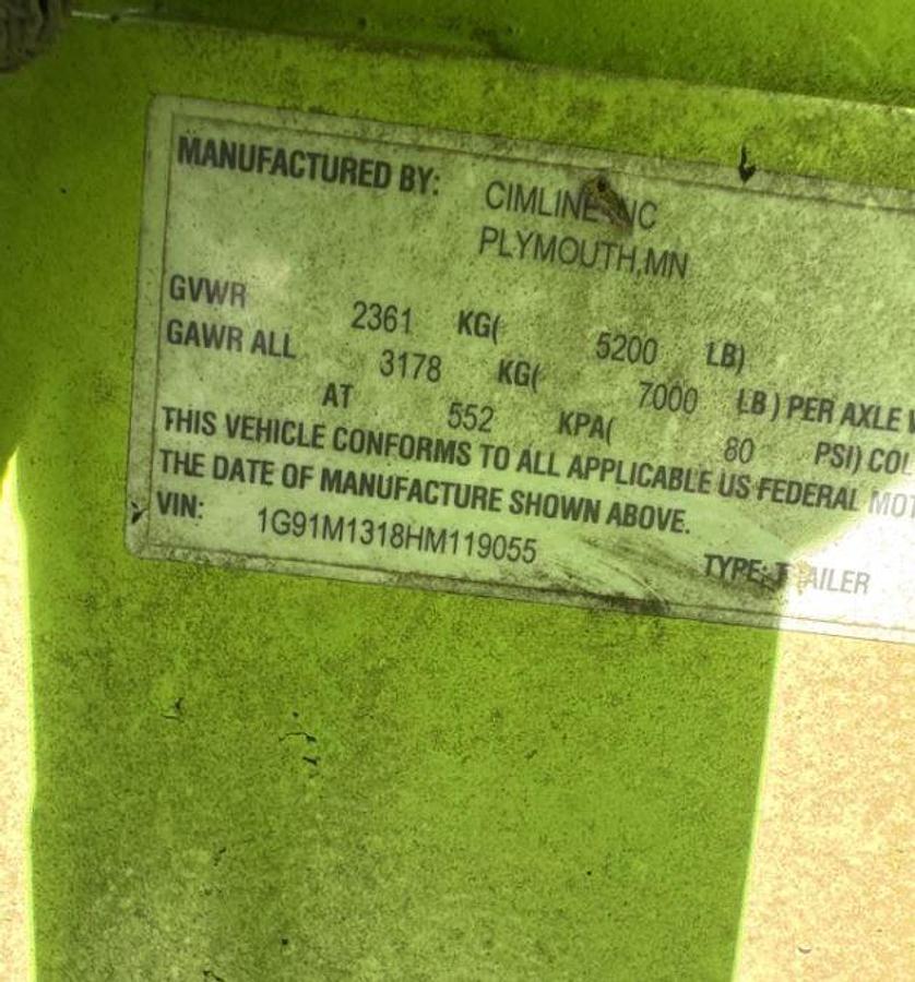 Used 2018 Cimline M1