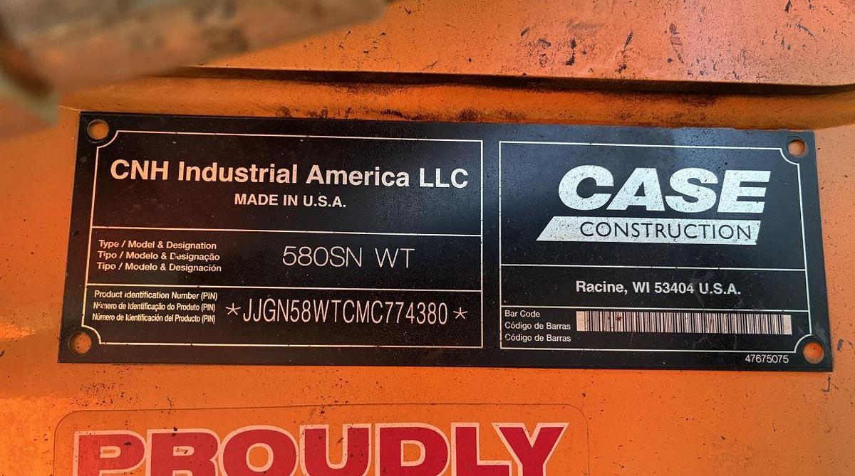 Used 2022 Case 580SN WT