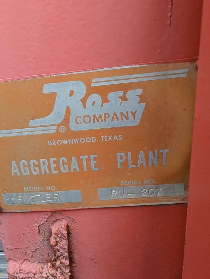 Used 1987 Ross Company SH 80 The Rustler Concrete Batch Plant