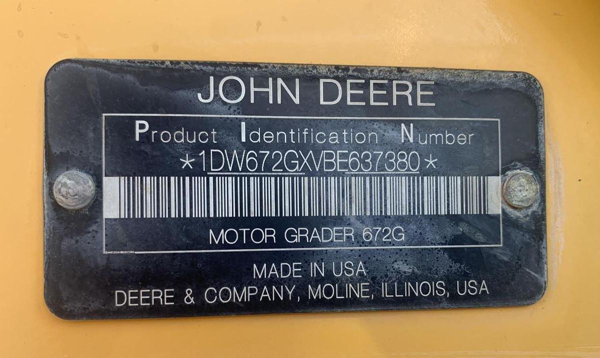 Used 2011 DEERE 672G (Remanufactured 2017)