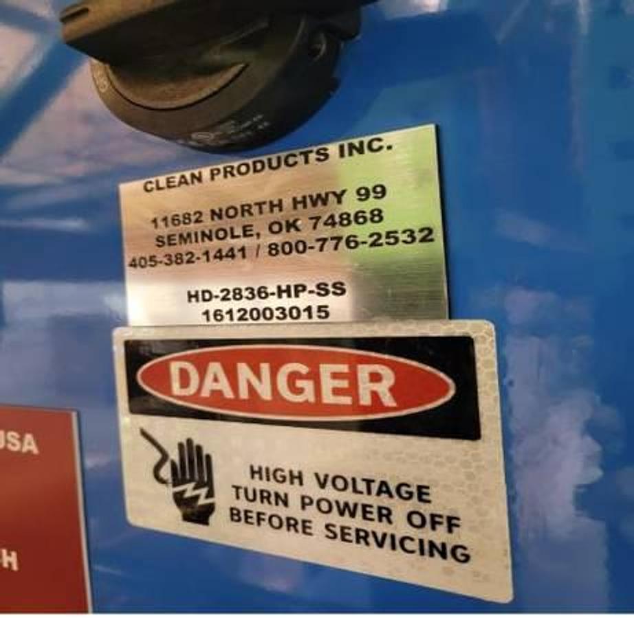 Used Clean Products HD-2836-HP-SS Automatic Parts Washer & High-Pressure Cleaning System