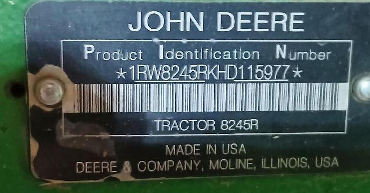 Used 2016 JOHN DEERE 8245R