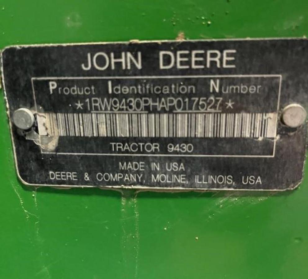Used 2010 John Deere 9430 Tractor