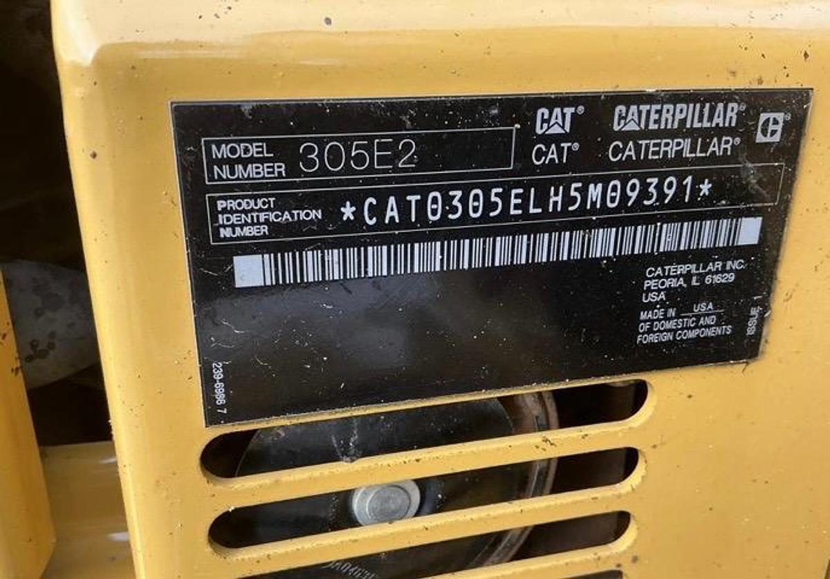 Used 2019 Caterpillar 305E2 Mini Hydro Excavator