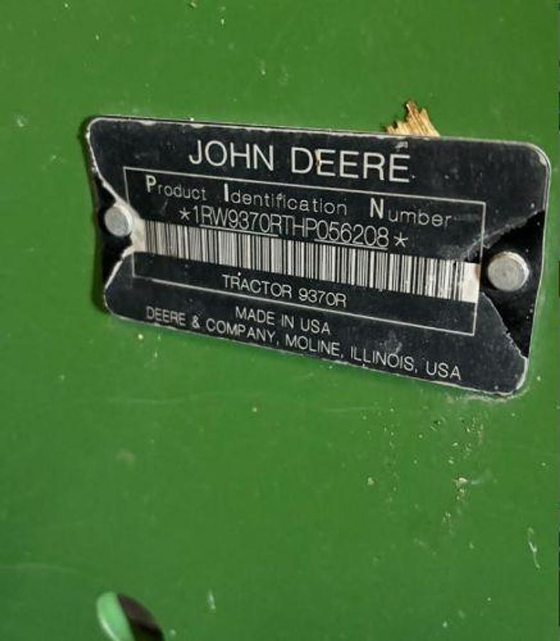 Used 2017 JOHN DEERE 9370R