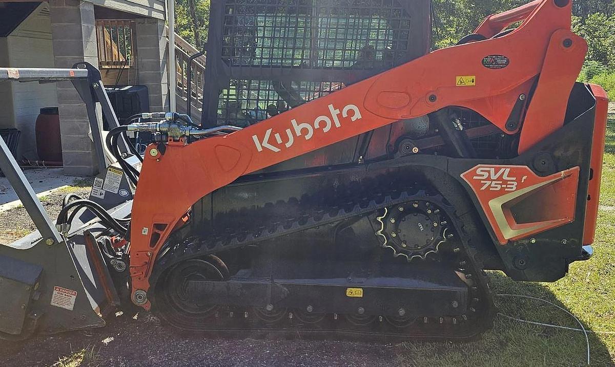 Used 2024 Kubota SVL75-3 Loader with Mulcher