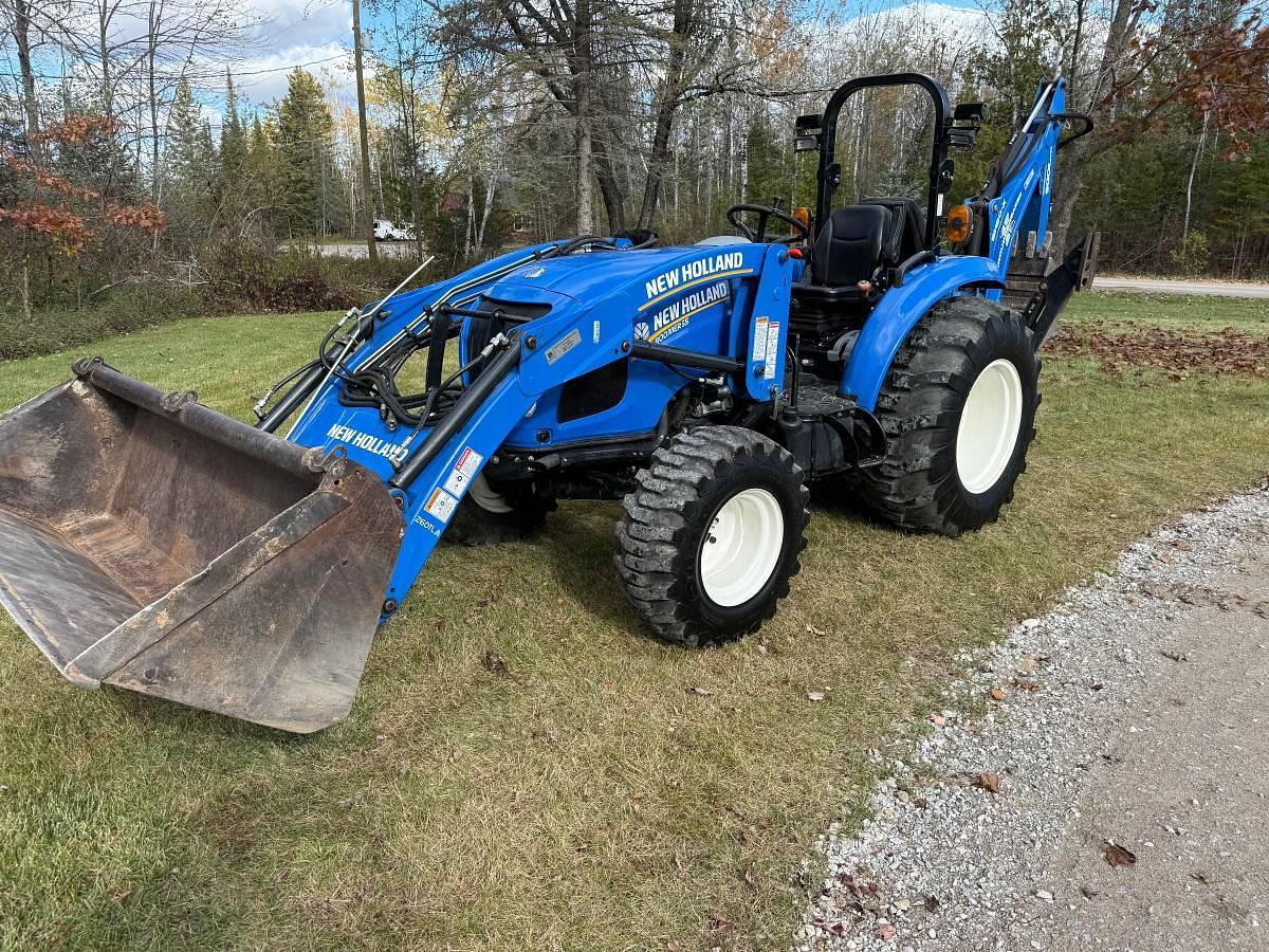 Used 2017 New Holland Boomer 55 W/ Backhoe and Brush Hog