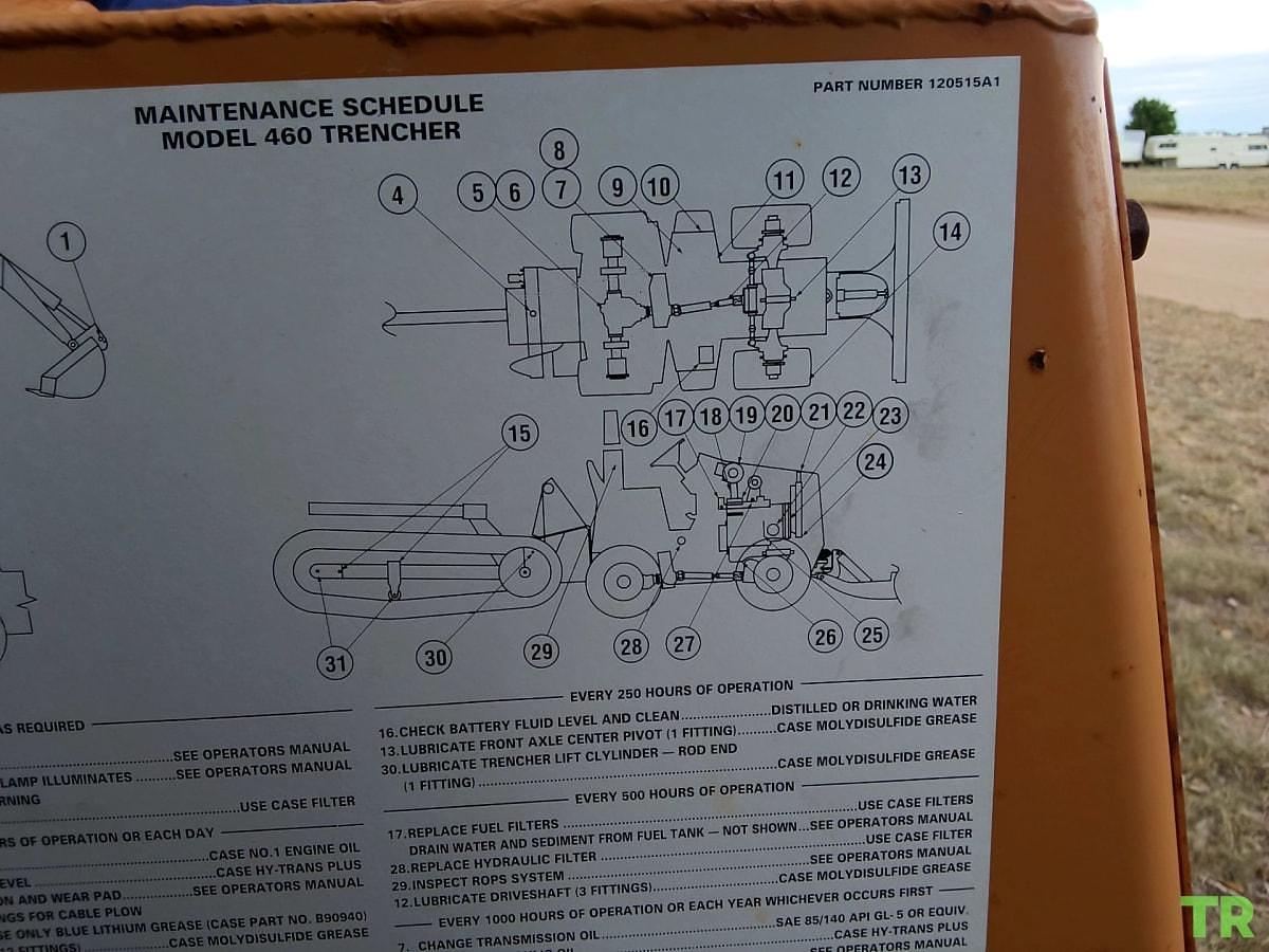 Used 1993 Case 460 Trencher/Backhoe | Diesel | 4-Wheel Steering | Backfill Blade | 2-in-1 Machine