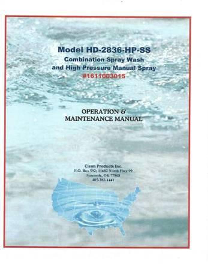 Used Clean Products HD-2836-HP-SS Automatic Parts Washer & High-Pressure Cleaning System
