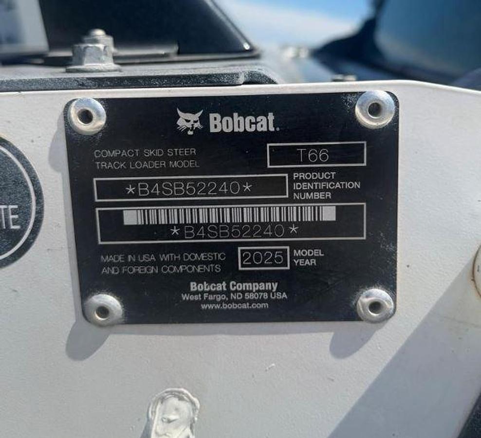 Used 2025 Bobcat T66 Skid Steer