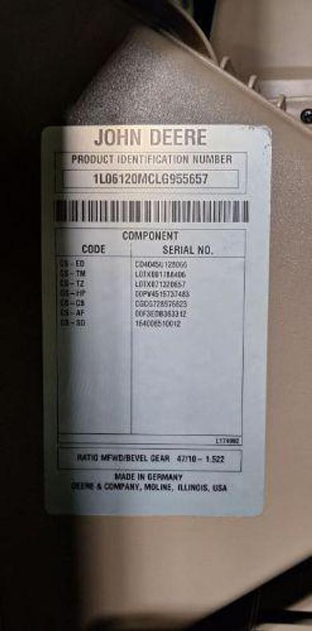 Used 2020 JOHN DEERE 6120M