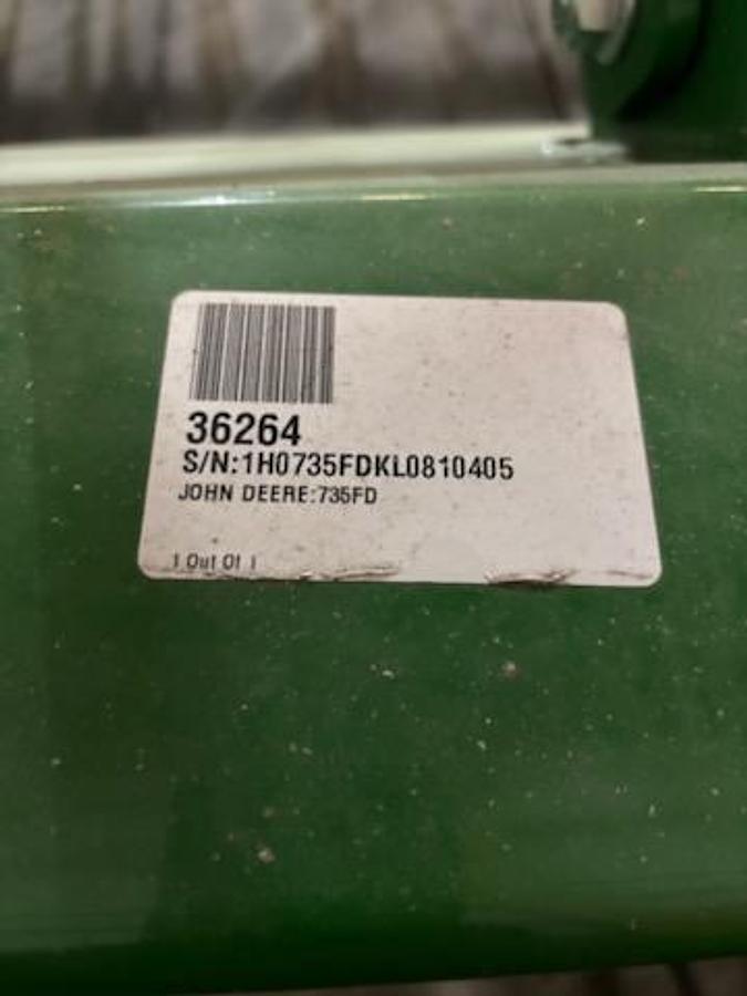 Used 2020 JOHN DEERE 735FD 35' HydraFlex Draper